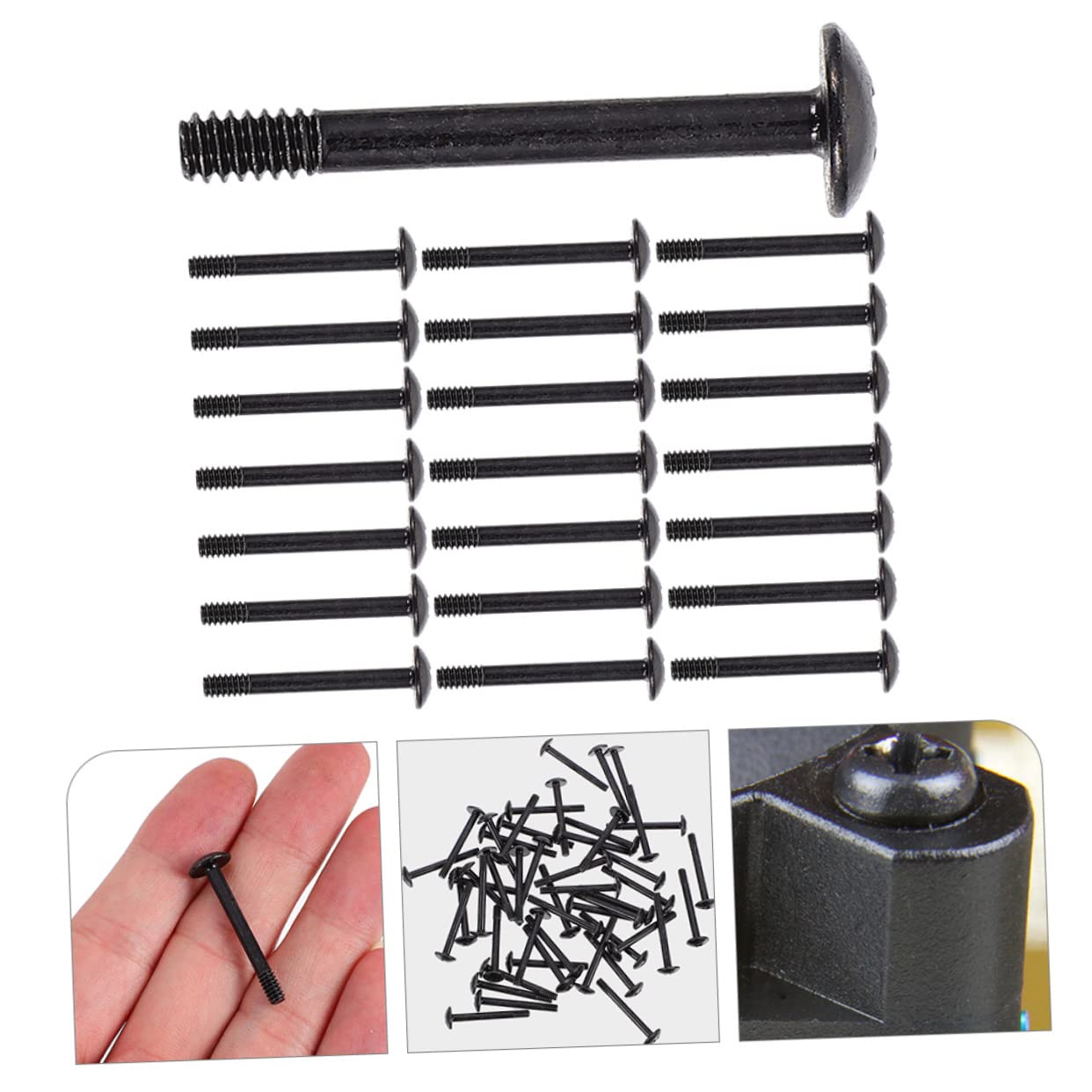 BESTonZON 30pcs Computer Case Screws - Self-Tapping Fan Mounting Screws for PC Cooling Fans | Perfect for DIY Computer Builds & Fan Replacements