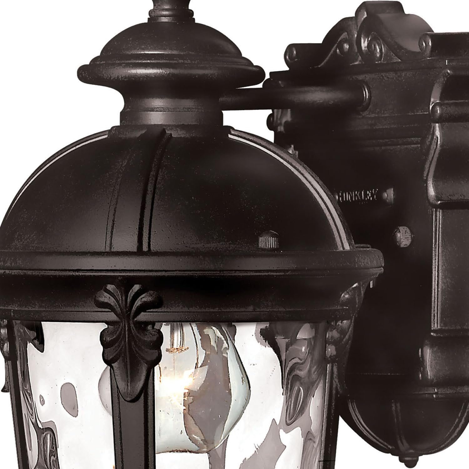 Hinkley Windsor Collection European Style Small Outdoor Wall Light Fixture - Black - Perfect for Porch, Patio, and Garden Lighting