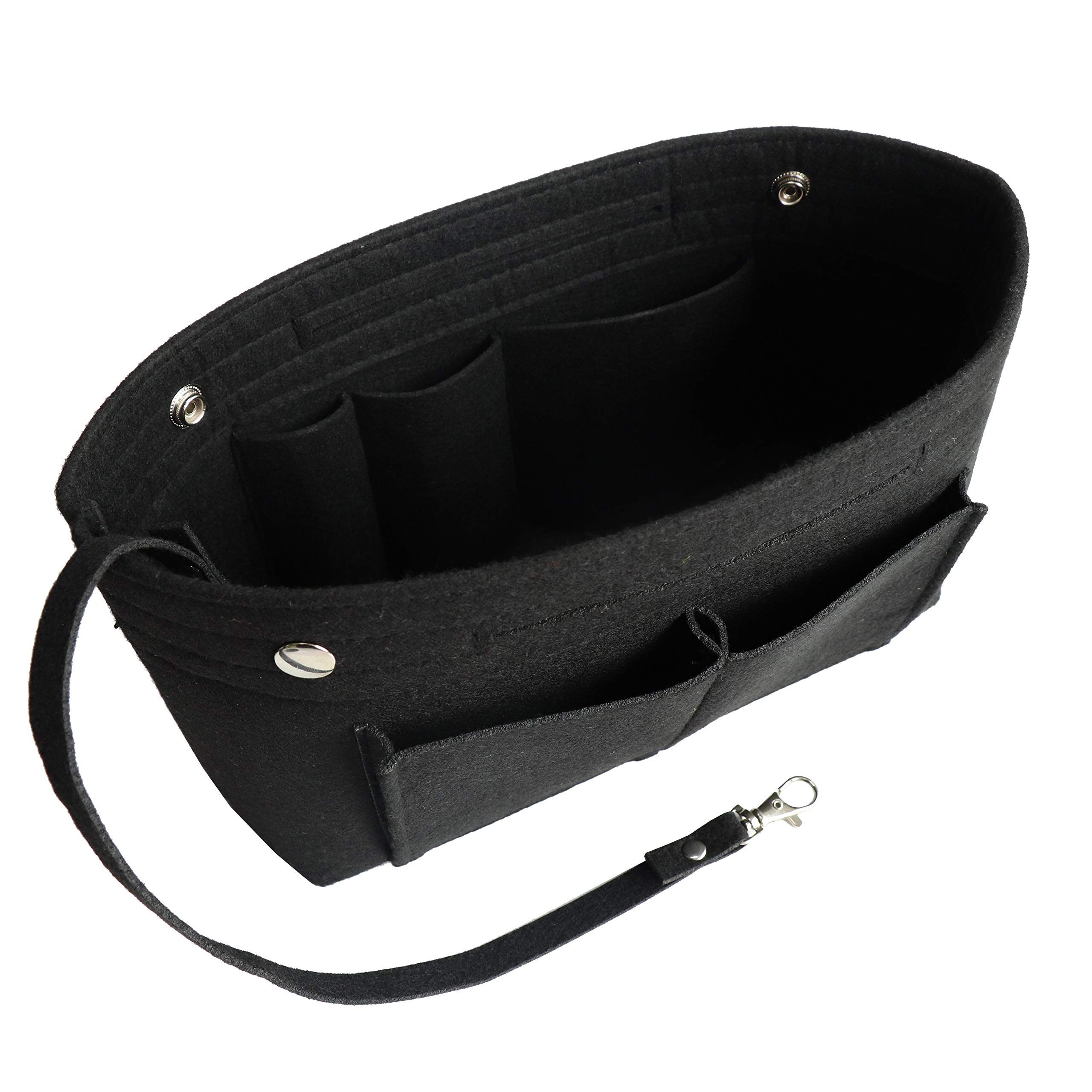MISIXILE Felt Purse Organizer Insert - Handbag & Tote Bag Organizer for Speedy Neverfull with Handles Keychain | Perfect for Travel, Work & Daily Use