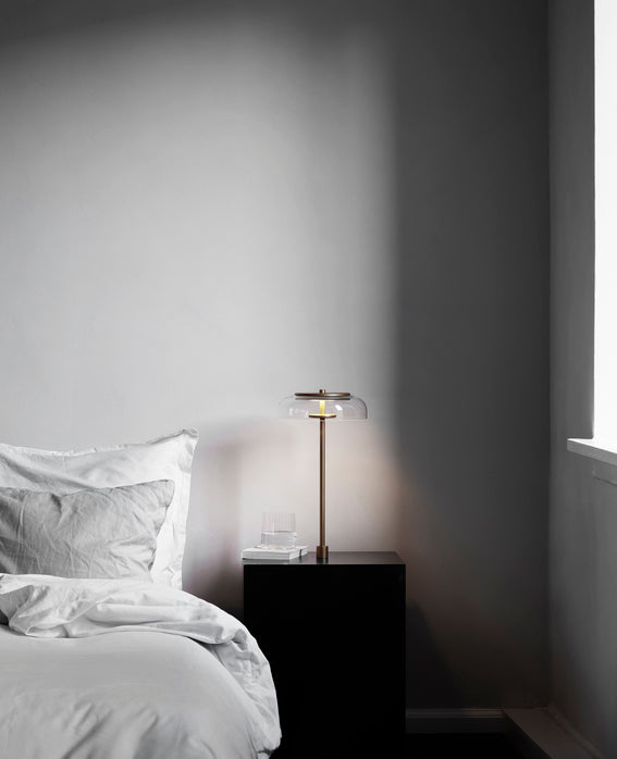 Blossi Modern LED Table Lamp - Adjustable Brightness, USB Charging, Night Light for Bedroom, Living Room, Office - Warm White & Cool White Light Modes