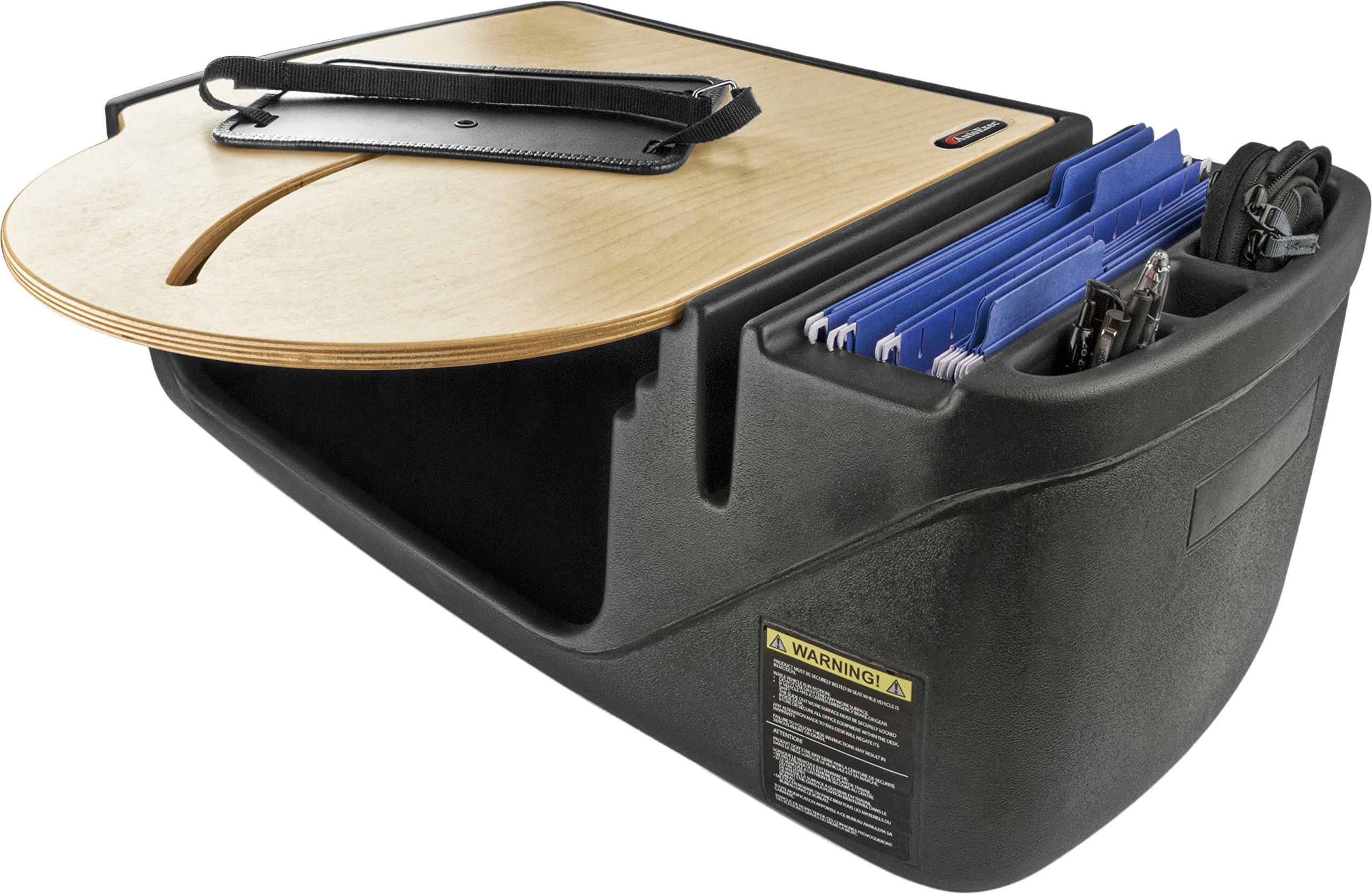 AutoExec AUE22000 RoadMaster Car Desk - Premium Birch Finish Laptop Workstation for Cars, Trucks & SUVs - Perfect for Remote Work, Business Travel & Mobile Office Setup