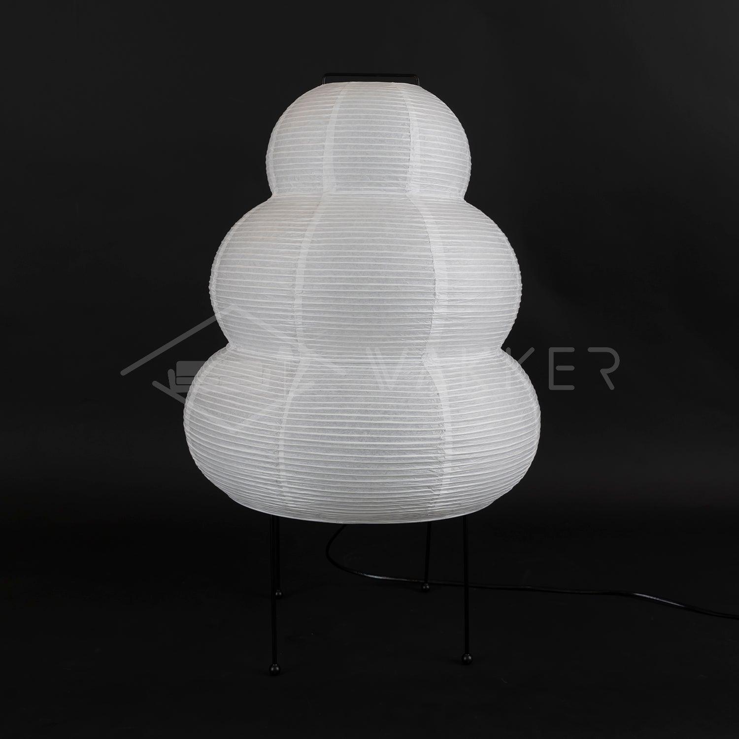 Akari Paper Table Lamp - Handmade Japanese Shoji Style Lighting for Bedroom, Living Room & Office - Soft Ambient Light, Modern Minimalist Decor