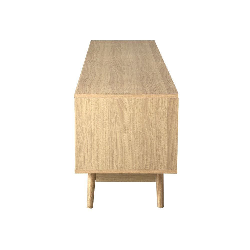 Artiss 180cm Rattan TV Stand Entertainment Center with Storage - Modern TV Cabinet for Living Room, Bedroom & Home Theater