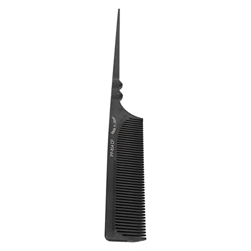 Professional Grade Tail Comb - Corrosion & Heat Resistant Hair Styling Tool for All Hair Types (Black, PP-804) - Perfect for Salon, Home Styling & Hair Extensions