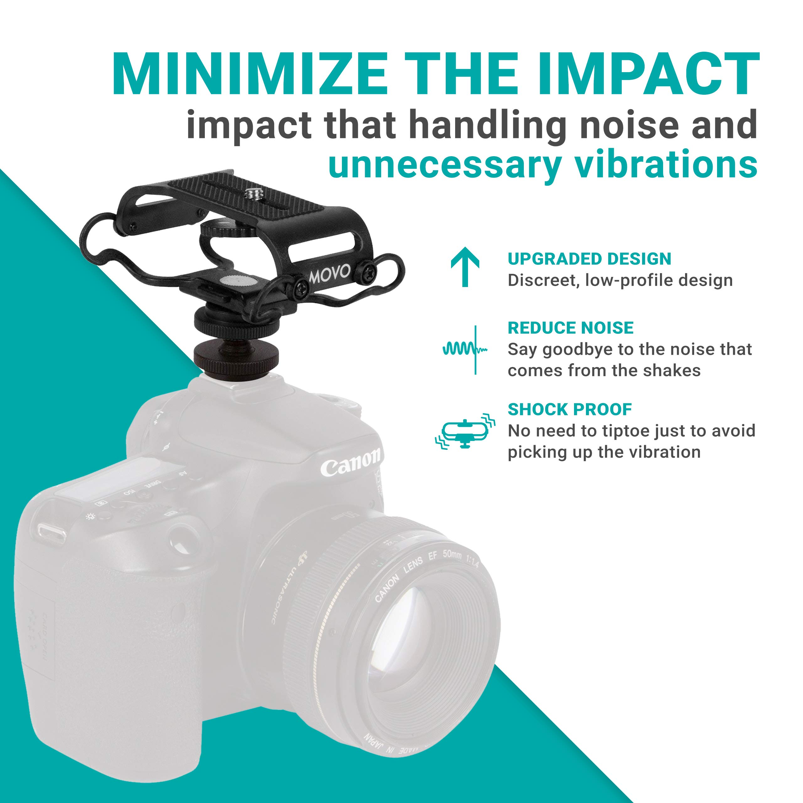 Universal Shock Mount for Zoom H1n/H2n/H4n/H5/H6 & Tascam DR-40x/DR-05x/DR-07x - Professional Microphone & Portable Recorder Accessory with 1/4