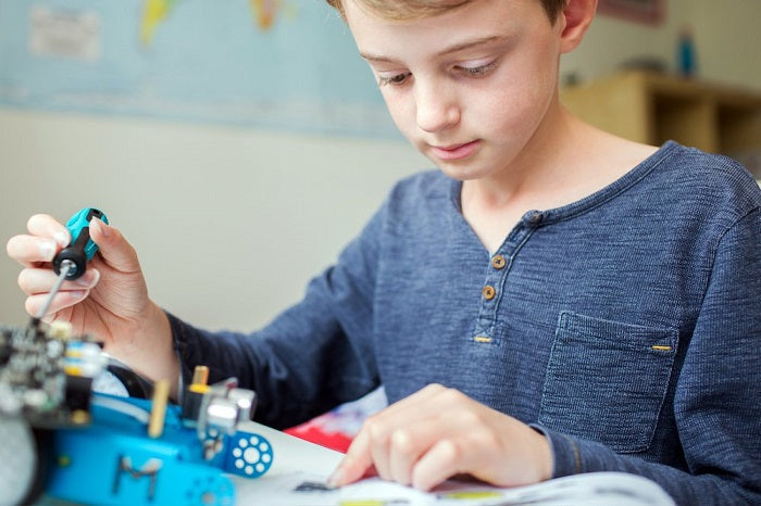NextWaveSTEM Robotics Discovery Kit: Coding mBot with 1-Year License for Kids (Grades 3-5) - STEM Learning, Classroom & Homeschool Robotics Education