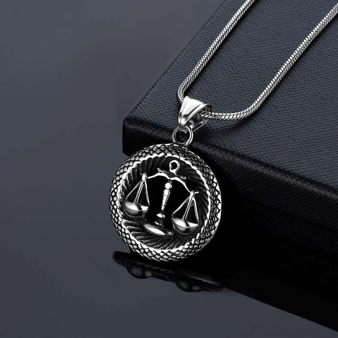 12 Zodiac Necklace 316L Stainless Steel - Astrology Birthday Gift for Men & Women - Perfect for Daily Wear & Special Occasions