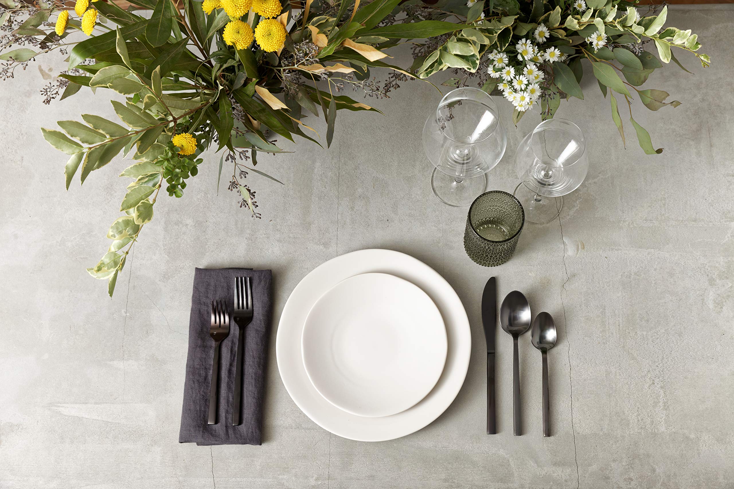 Fortessa Vitraluxe Heirloom Dinner Plates - Set of 4, 10.75-Inch Elegant Linen White Porcelain Plates for Fine Dining, Wedding Registry & Holiday Entertaining