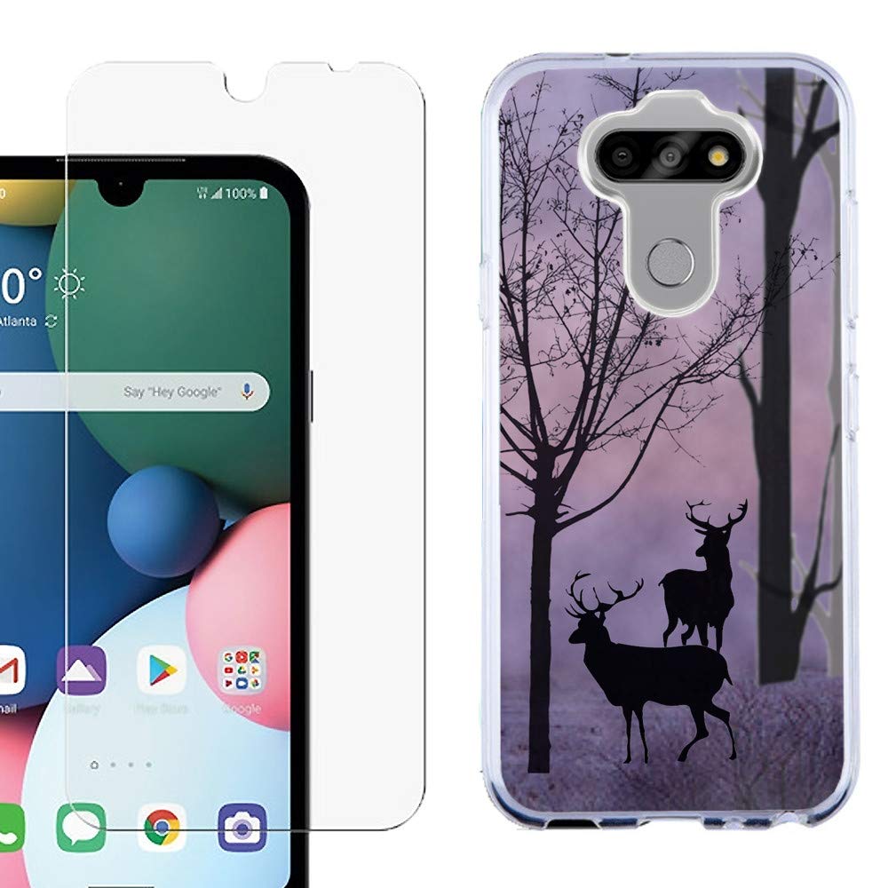Slim-Fit LG Tribute Monarch Phone Case with Screen Protector - Durable TPU Cover for Outdoor Use