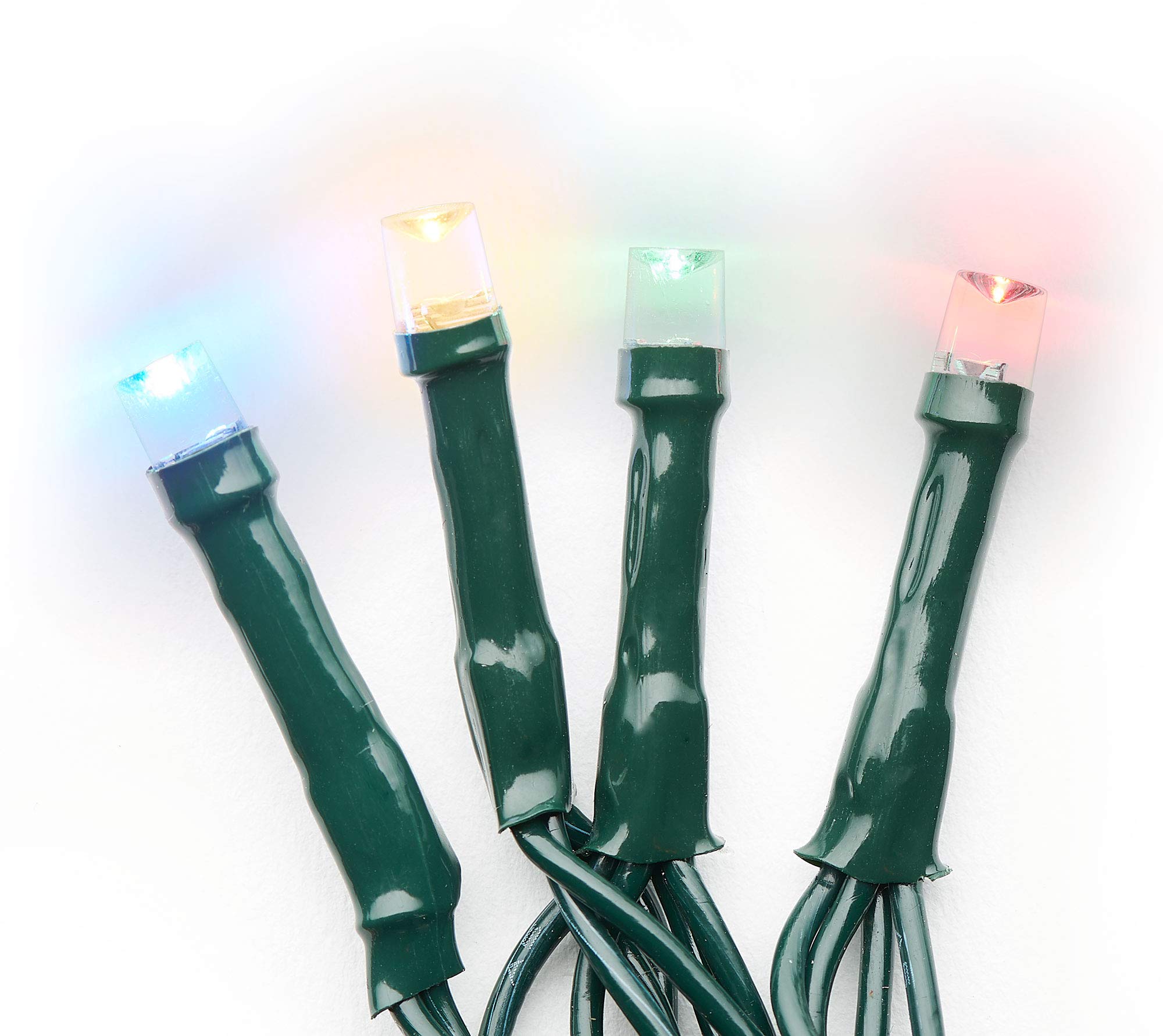 Roman 200L USB Multi-Color LED Strip Lights with Remote Control - 10 Lighting Modes, 8/16 Hour Timer, Green Cord - Perfect for Bedroom, Gaming Room & Home Decor
