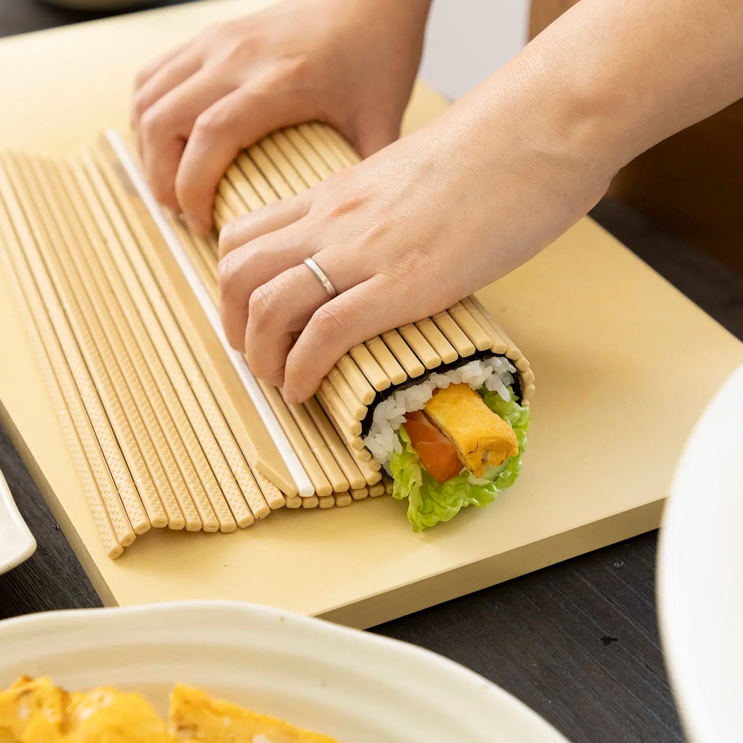 Hasegawa Premium Antibacterial Sushi Rolling Mat - BPA-Free Bamboo Sushi Maker for Home & Restaurant Use - Perfect for Sushi Making, Rice Rolls & Japanese Cuisine Preparation