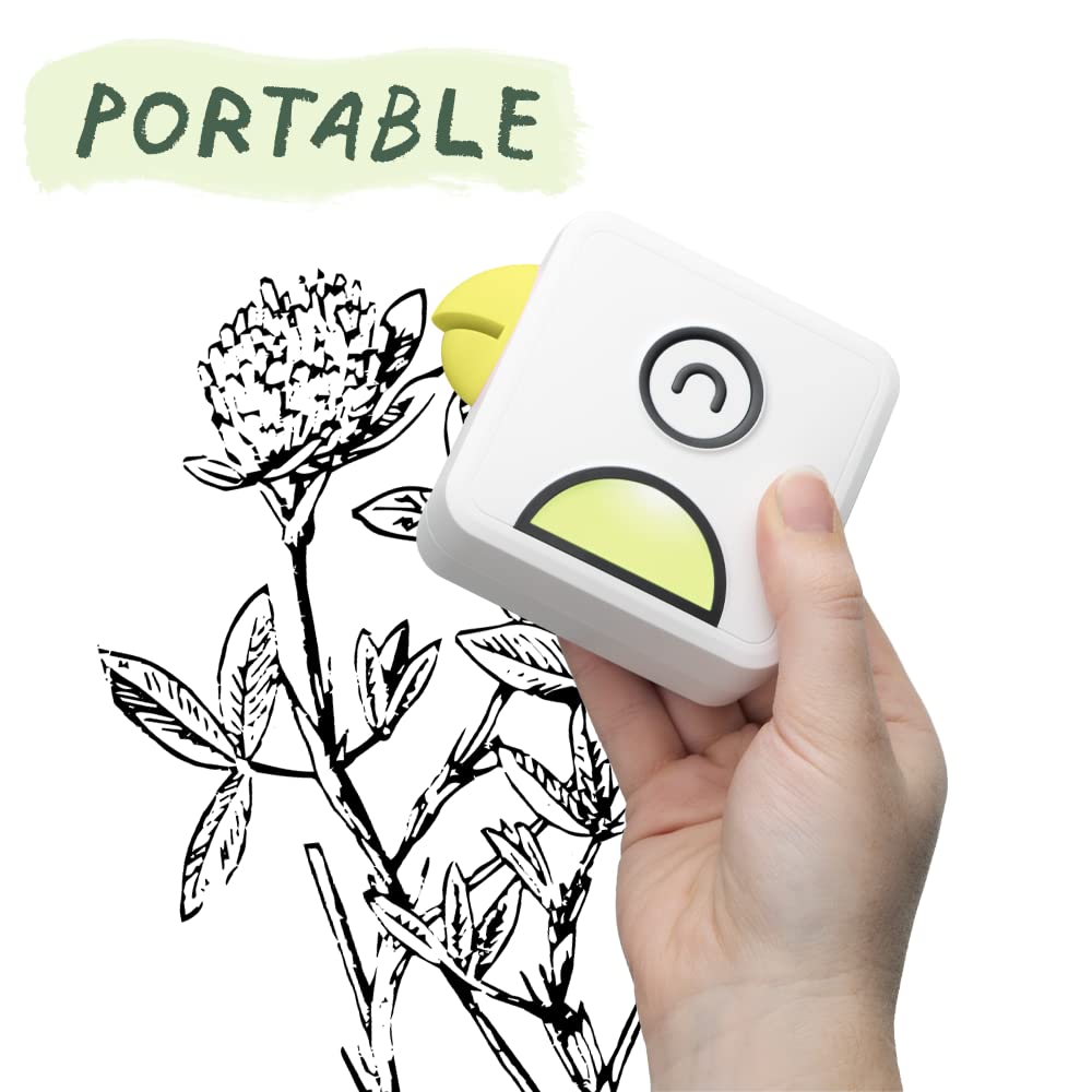 Poooliprint L2 Inkless Pocket Printer - Mini Bluetooth Thermal Printer for iPhone & Android | Print Sticky Notes, Photos, Labels, Shopping Lists | Perfect for Journaling, Office, Travel & Home Organization
