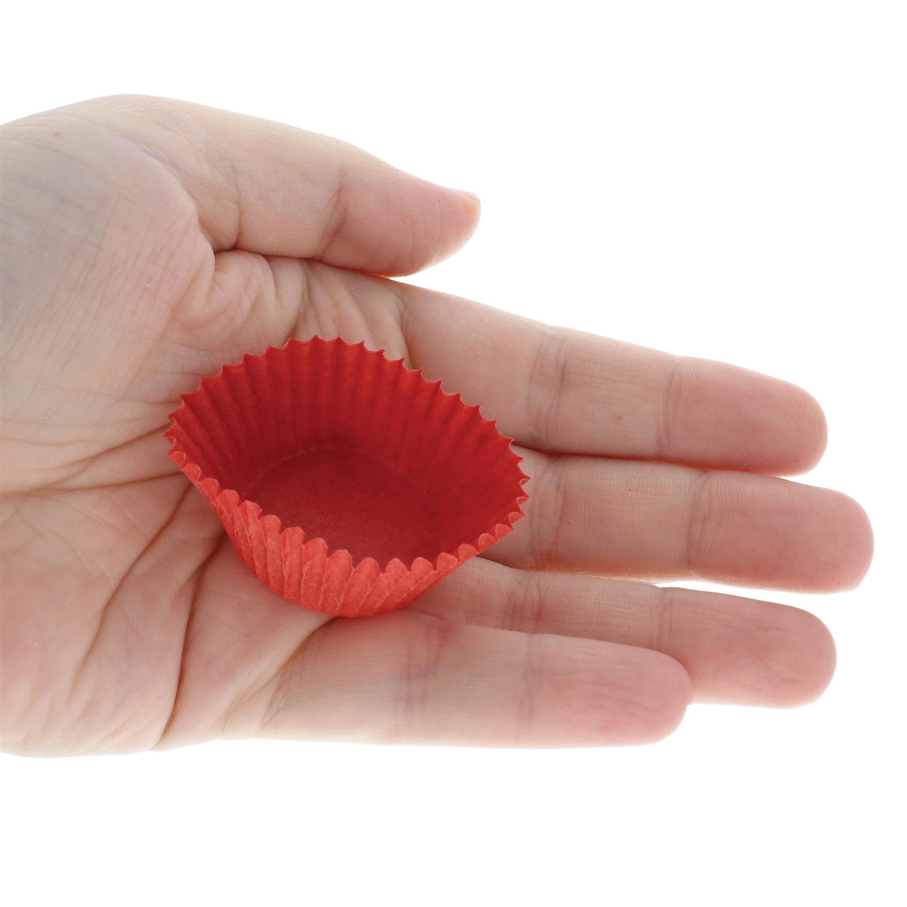 1000 Pack Red Paper Candy Cups #5 Size - Bulk Candy Making Supplies for Parties, Weddings, and Dessert Decorations