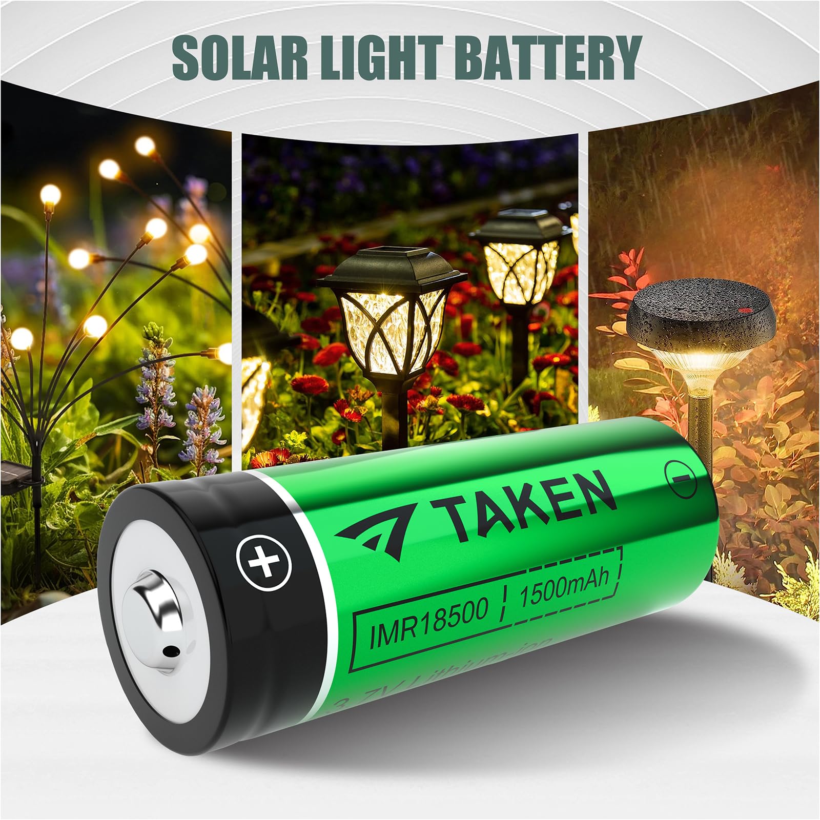 IMR 18500 3.7V 1500mAh Rechargeable Li-ion Battery with Button Top & 2-Port Charger - 4 Pack for Flashlights, Vape Mods & Electronic Devices - High Performance 18500 Batteries with Fast Charging