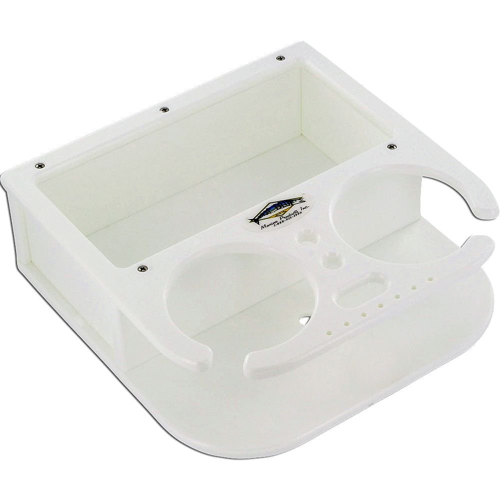 BH-2 2 Cup Drink Holder with Strong Suction Cups & Large Storage Space - Perfect for Car, Boat, RV, and Home Organization