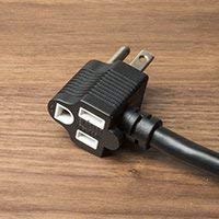 Brandstand CubieMini - 2 Outlet Wall Charger with 1 USB-A & 1 USB-C Port, Tamper Resistant for Home & Office Use - Perfect for Travel, Hotels and Workspaces