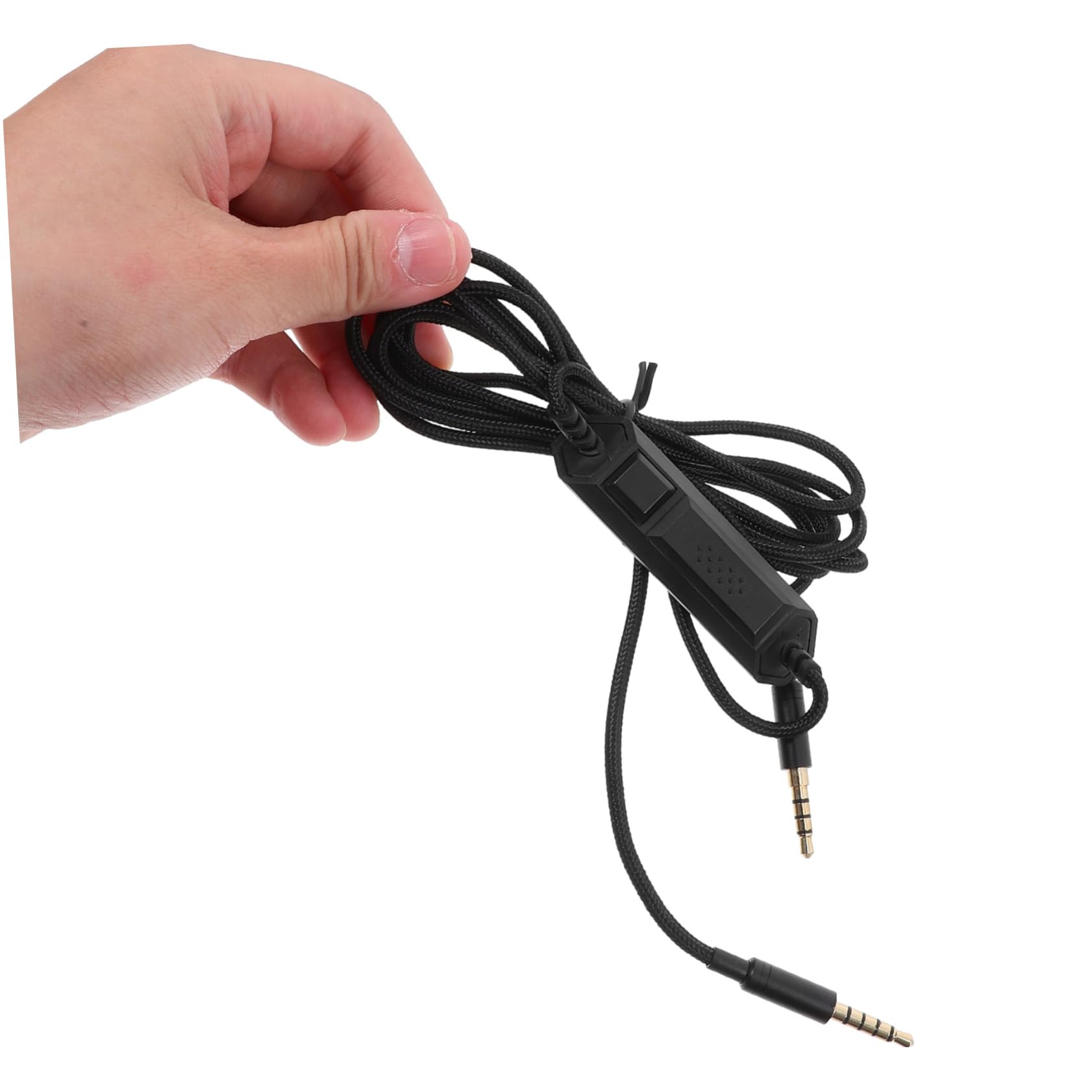 Premium Male to Male 3.5mm Audio Cable with Inline Mute Control - High Quality Auxiliary Cord for Gaming Headsets, PC, Laptop, Smartphone - Perfect for Online Gaming, Video Calls & Music Streaming