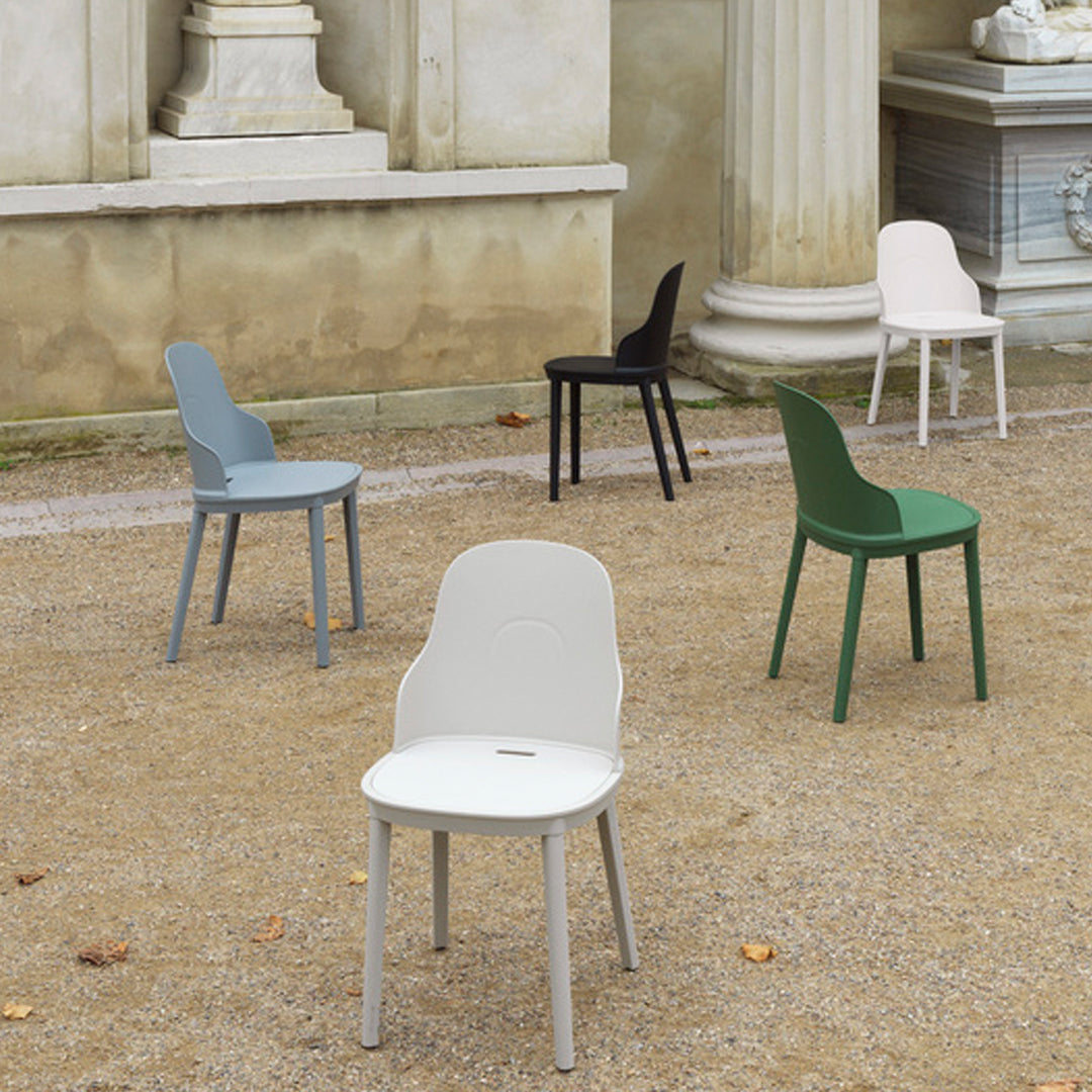 Allez Outdoor Dining Chair - Weather-Resistant Patio Chairs for Backyard, Garden & Poolside - Comfortable Stackable Outdoor Furniture for Restaurants & Home Use