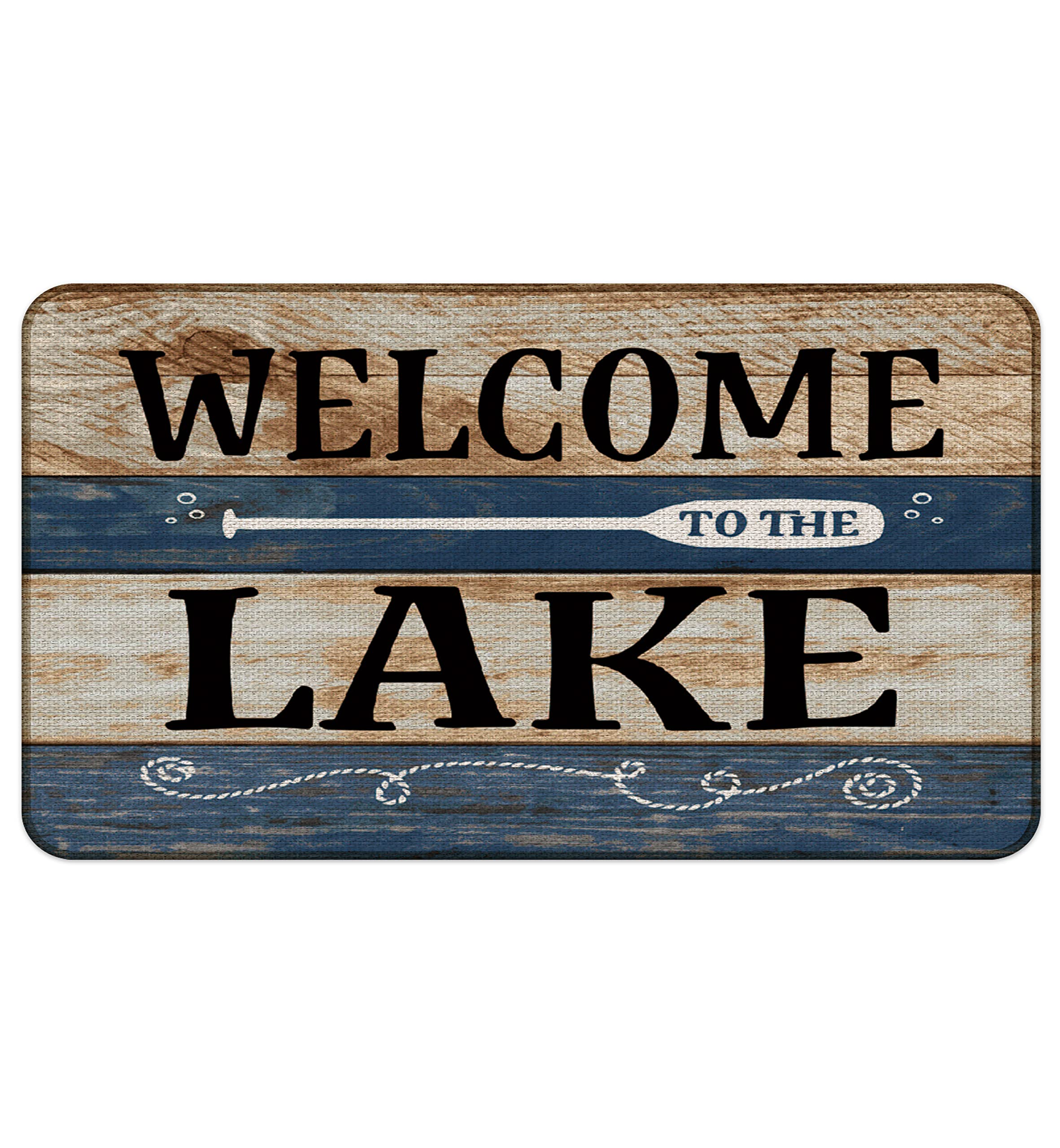 Lake House Door Mat - Non-Slip 17x30 Outdoor Welcome Mat, Durable Lake Themed Decor for Home Entryway | Perfect for Lakefront Cabins, Porches & Vacation Homes