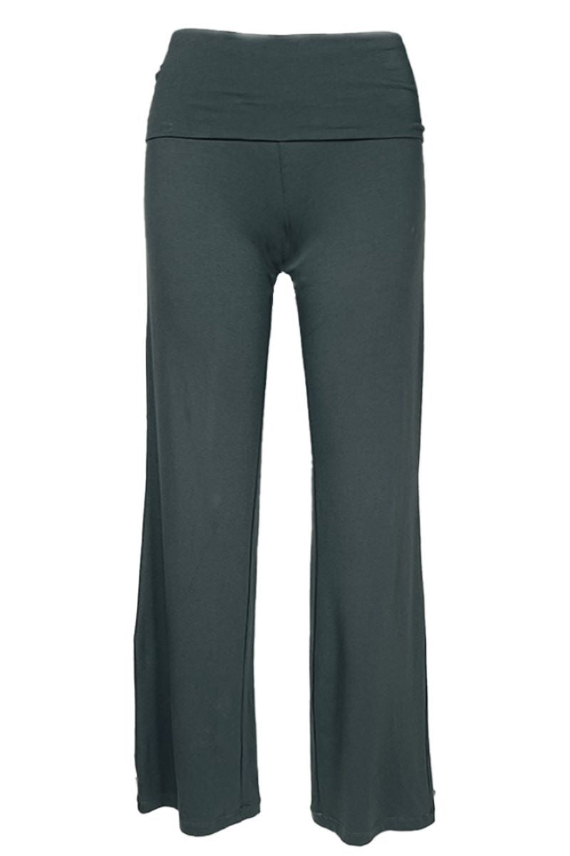 Beyond the Basics Fold Down Lounge Pants for Women - Soft & Comfortable Yoga Pants with Pockets - Perfect for Relaxing at Home, Yoga, and Travel