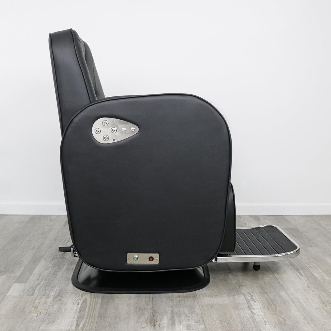 EVANDER Professional Electric Barber Chair for Salon & Home Use - Adjustable Hydraulic Styling Chair with Smooth Recline & Swivel - Perfect for Haircuts, Shaves & Styling