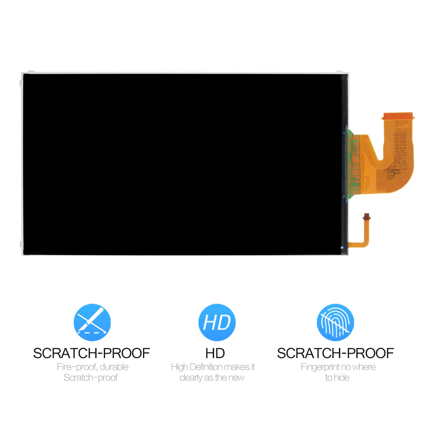 A-MIND LCD Display Screen Replacement for Nintendo Switch HAC-001 1st Gen | Repair Parts with Screen Protector | Compatible with Nintendo Switch 2017 Model (Not for OLED Version) | Perfect for DIY Console Repair & Gaming Setup Enhancement