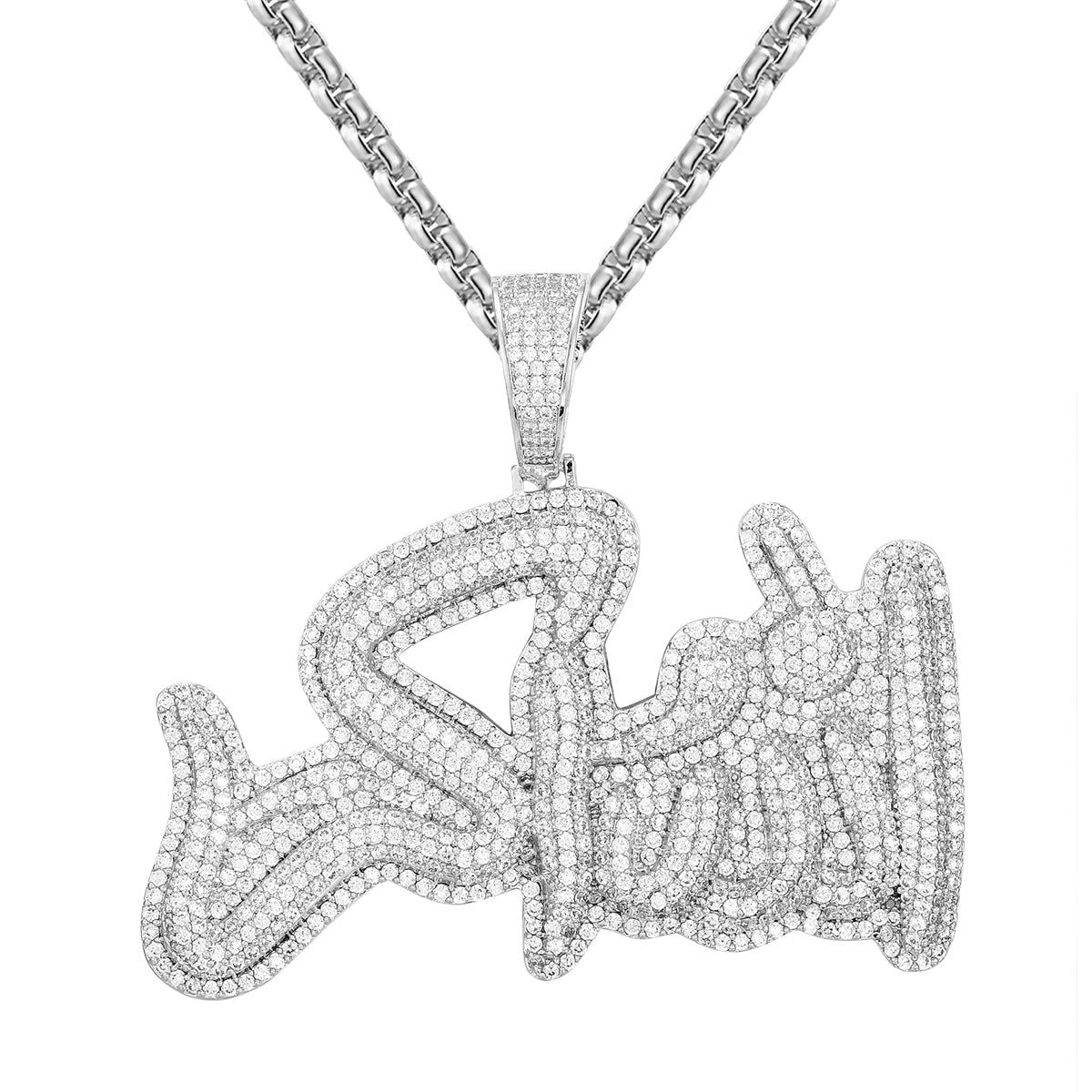 Allah Hu Akbar Islamic Pendant Necklace - Stainless Steel Muslim Religious Jewelry for Men & Women - Perfect for Eid, Ramadan Gifts & Daily Wear