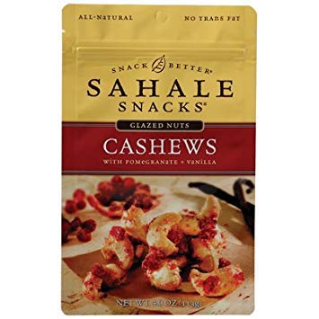 Sahale Snacks Glazed Cashews 4 Oz (Pack of 6) | Premium Roasted Nuts with Sweet & Spicy Flavor | Perfect for Snacking, Gifts & Party Trays