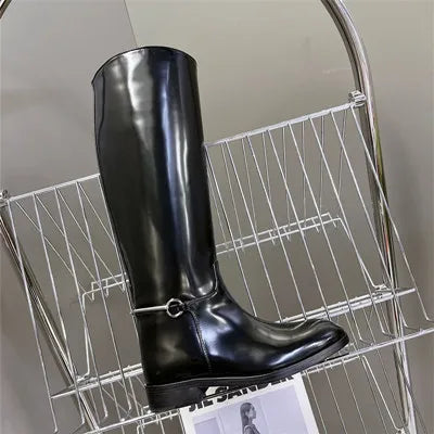 Black patent leather