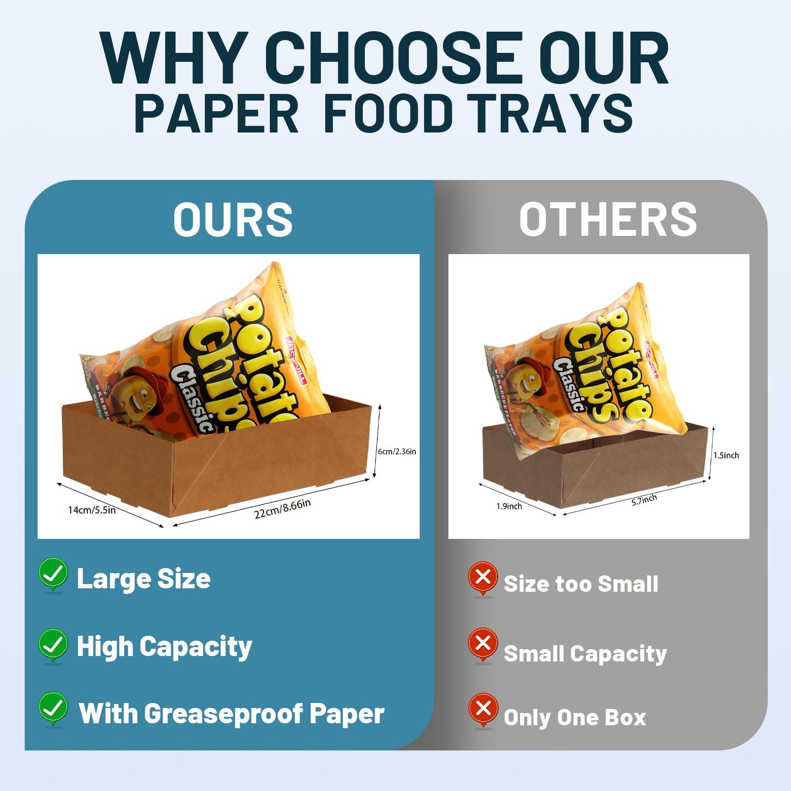 120Pcs 4Lb Disposable Greaseproof Food Trays with Lids - Pop-Up Cardboard Takeout Containers for Party, Movie Night, Stadium Events & Theater Snacks - Foldable Eco-Friendly Food Boxes for Catering, Picnics & Outdoor Dining