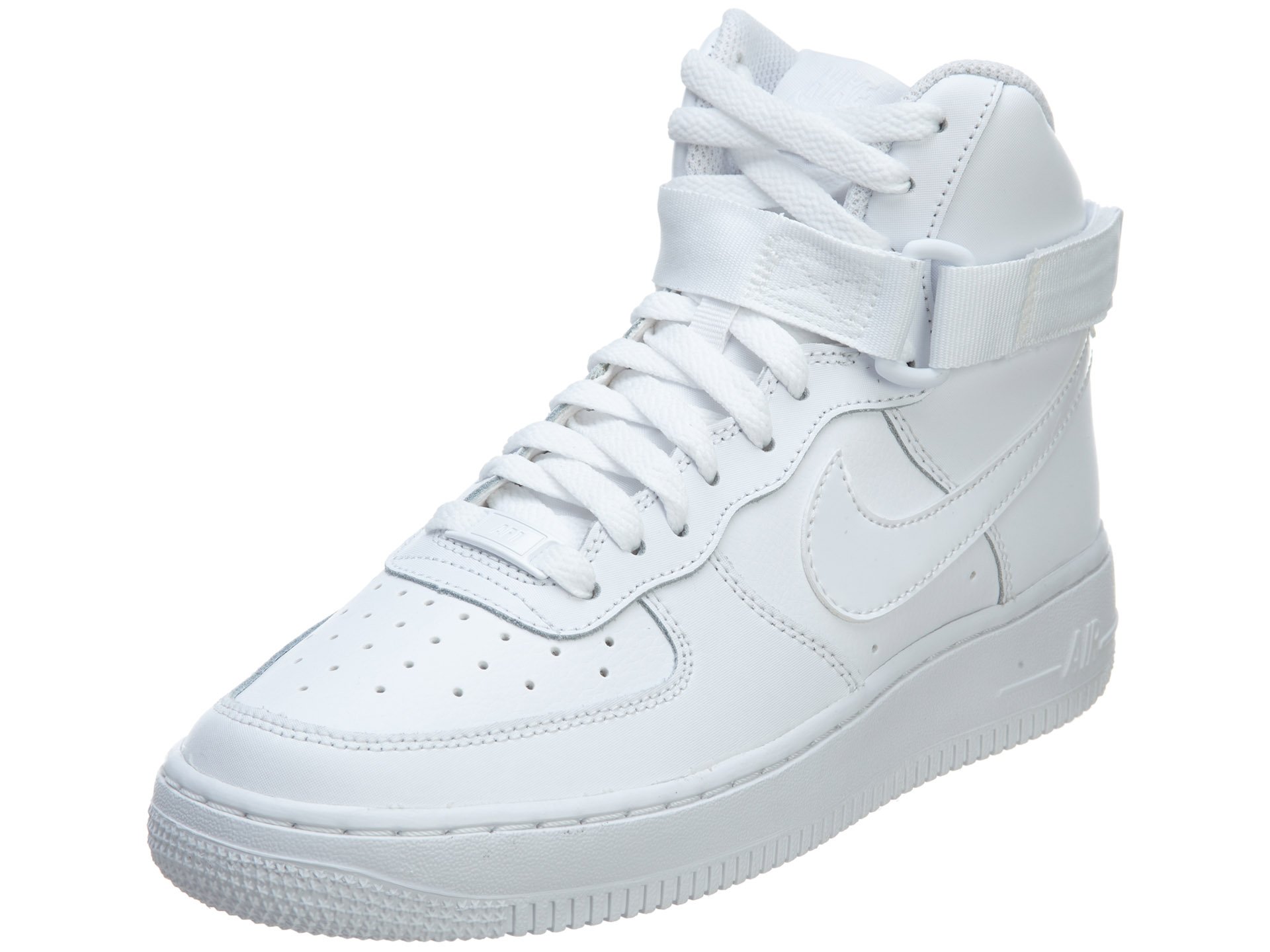 Nike Men's Air Force 1 High Top Basketball Shoes - White/Black - Comfortable Sneakers for Casual Wear, Street Style & Sports Performance