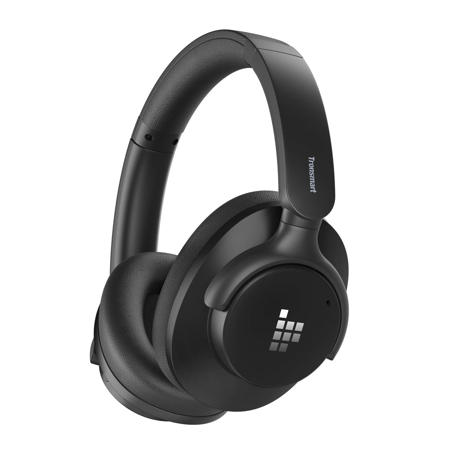 Tronsmart Q20S Hybrid Active Noise Cancelling Wireless Over-Ear Headphones with Mic, Hi-Res Audio, 60H Playtime, Deep Bass, Custom EQ via App - Perfect for Travel, Home Office & Commuting