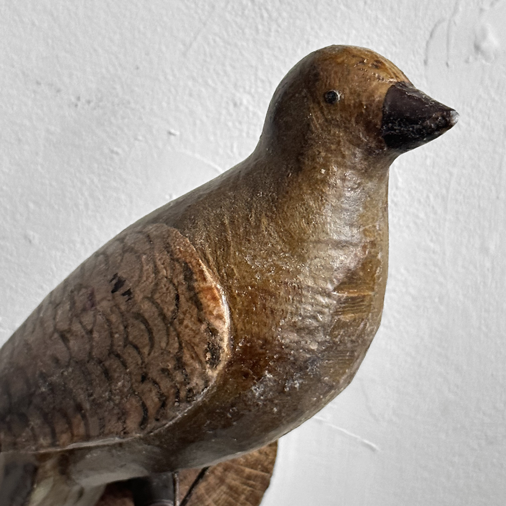 Handcrafted Black Forest Wooden Bird Carving (#515) - Perfect for Home Decor, Gift, and Nature-Inspired Collectibles