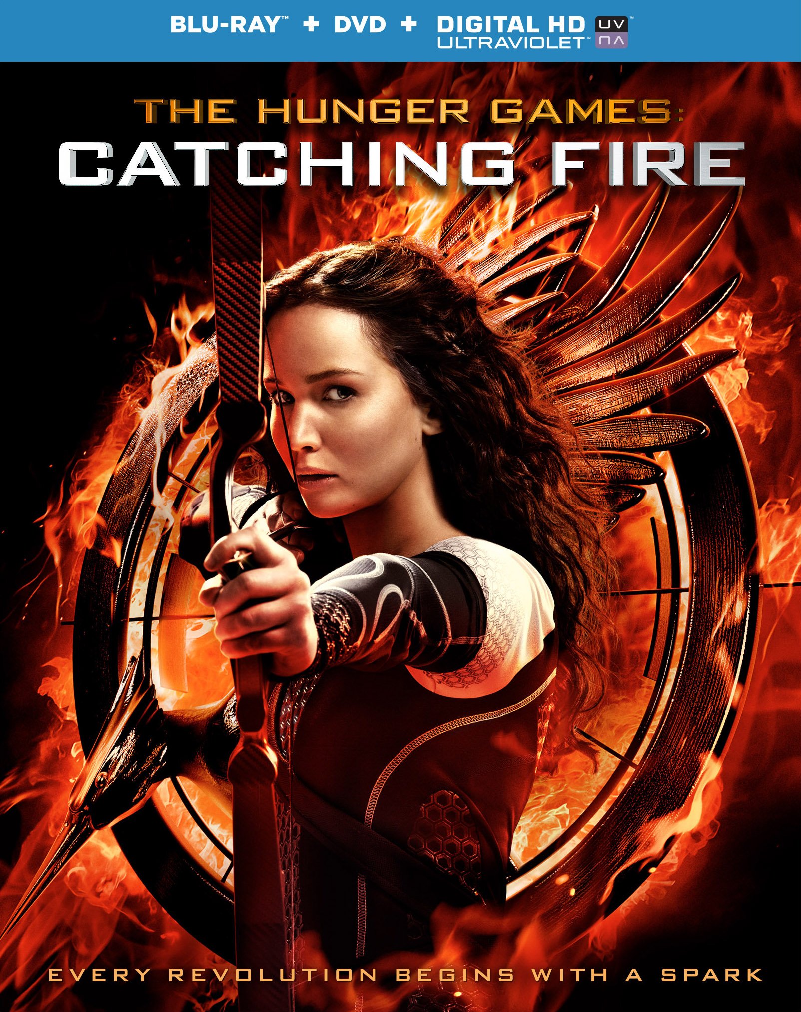The Hunger Games: Catching Fire [Blu-ray + DVD + Digital HD] - Action-Packed Dystopian Thriller for Movie Nights and Collector's Editions