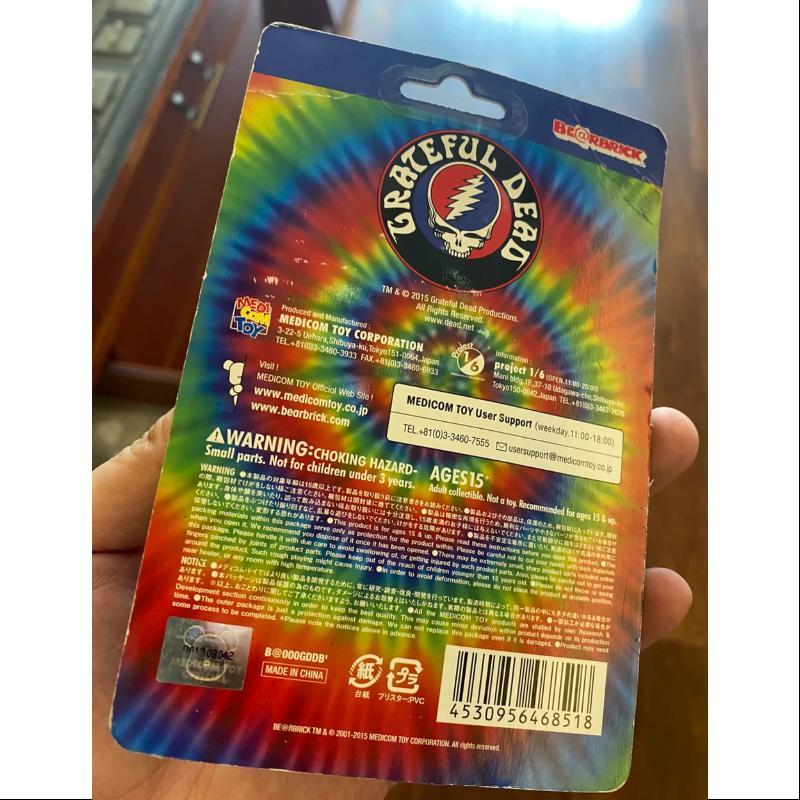 Limited Edition Bearbrick X Grateful Dead Dancing Bears Blue 100% Medicom Be@rbrick Collectible Figure - Perfect for Display, Gifts & Pop Culture Enthusiasts