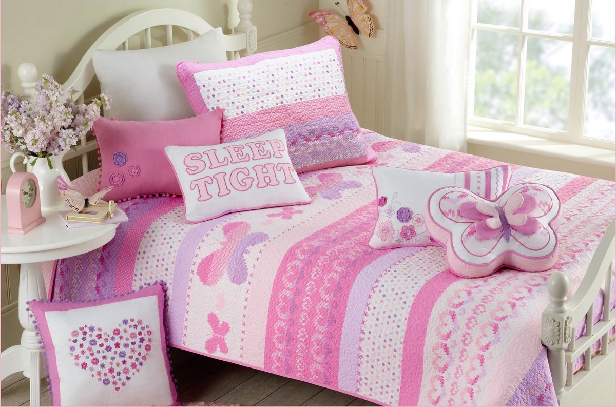 100% Hypoallergenic Cotton 3-Piece Quilt Set - Full/Queen Size Pink Bedding for Cozy Bedroom Decor | Soft & Breathable Comforter Cover with Pillow Shams
