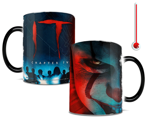 IT Chapter Two Sewer Lines Morphing Heat Sensitive Mug - Pennywise Horror Movie Collectible Coffee Cup | Perfect for Halloween Gifts & Horror Film Fans