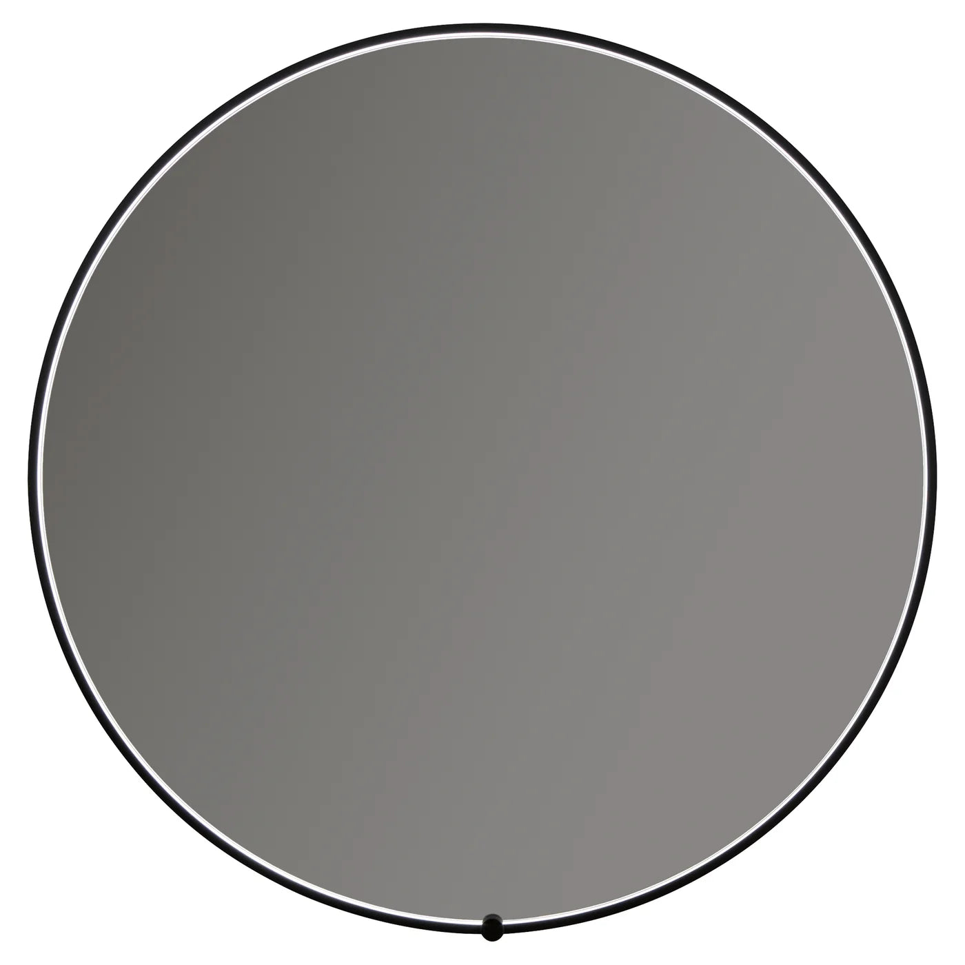Oxygen AVIOR 3 0201 15 Round Lighted LED Bathroom Mirror 30 Inch Black - Perfect for Vanity, Makeup, and Modern Bathroom Decor