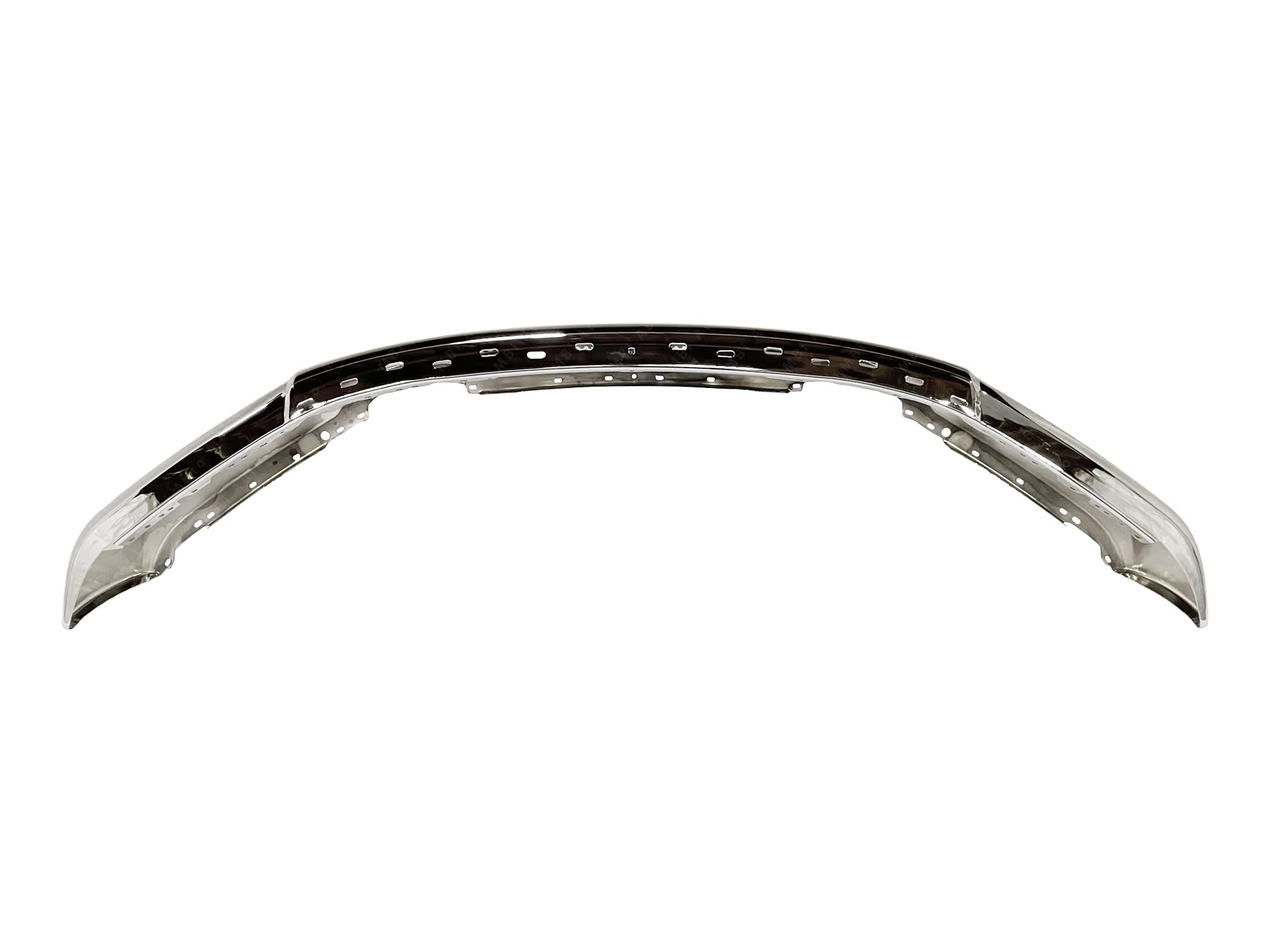 Chrome Front Bumper with Fog Light Holes for 2015-2017 Ford F150 Pickup Truck | FO1002422 | Perfect for Off-Roading & Daily Driving