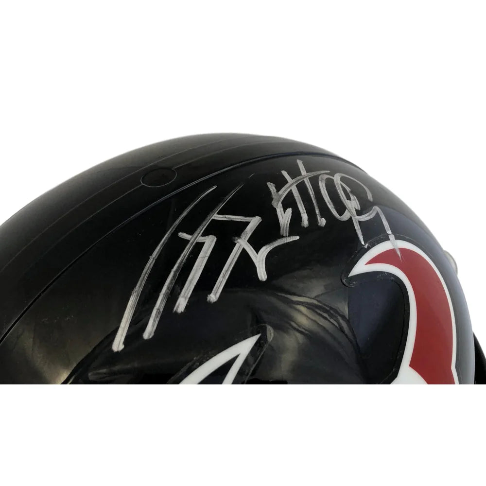 JJ Watt Autographed Houston Texans Full Size Helmet with JSA COA - Authentic NFL Collectible for Fans, Memorabilia Display & Sports Decor