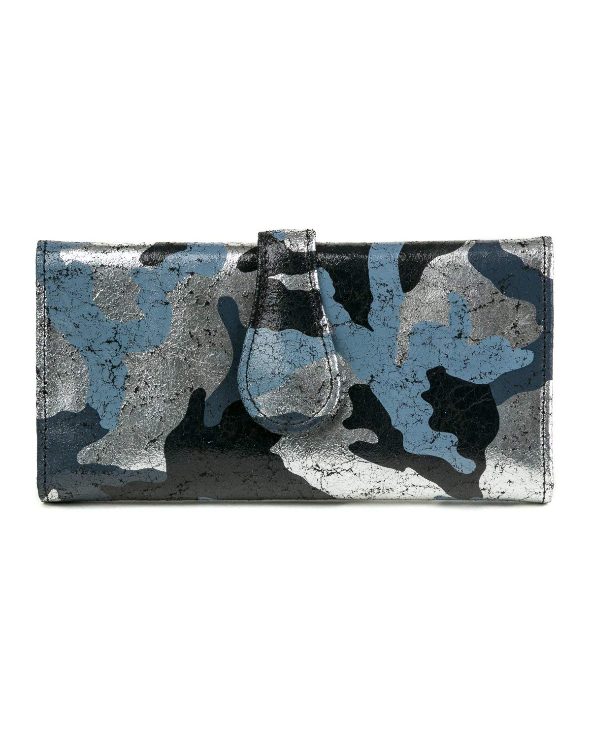 CoFi Mila Genuine Leather Trifold Wallet for Women - Handmade Full Grain Leather Clutch Purse with Unique Patterns - Perfect for Everyday Use, Travel & Gift Giving