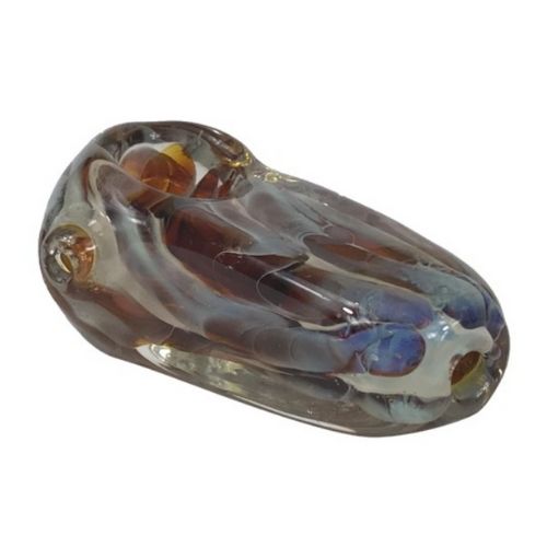 Chubby Spoon Pipes - Handmade Glass Smoking Pipe for Herbs & Tobacco | Perfect for Travel, Camping & Discreet Use