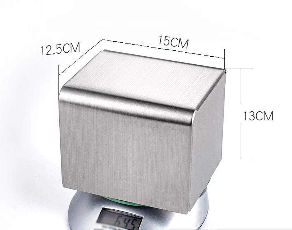 Stainless Steel Punch-Free Wall Mount Toilet Paper Holder - Waterproof Bathroom & Kitchen Paper Roll Storage Shelf - Perfect for Modern Homes, Apartments, and Commercial Restrooms