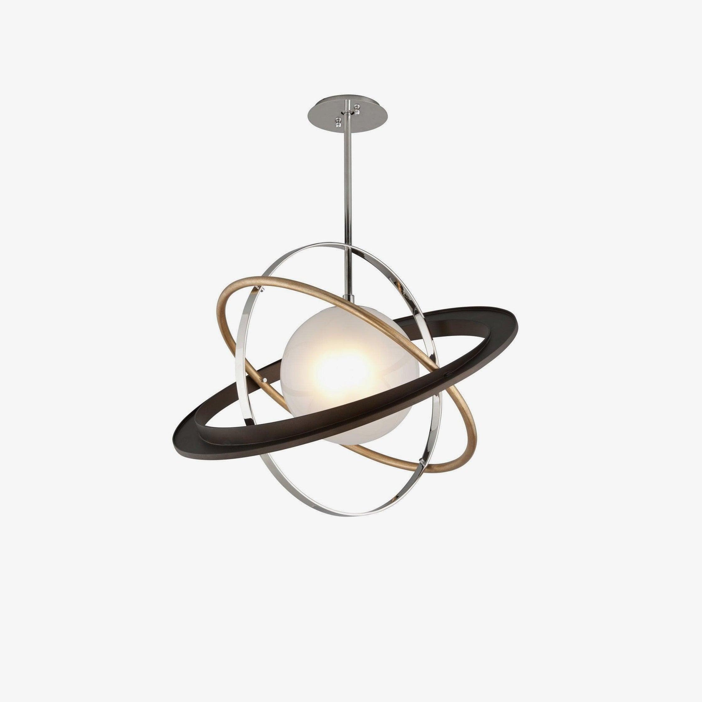 Apogee Modern Pendant Light - Sleek Hanging Lamp for Kitchen Island, Dining Room & Living Room Decor - Energy Efficient LED Lighting Fixture