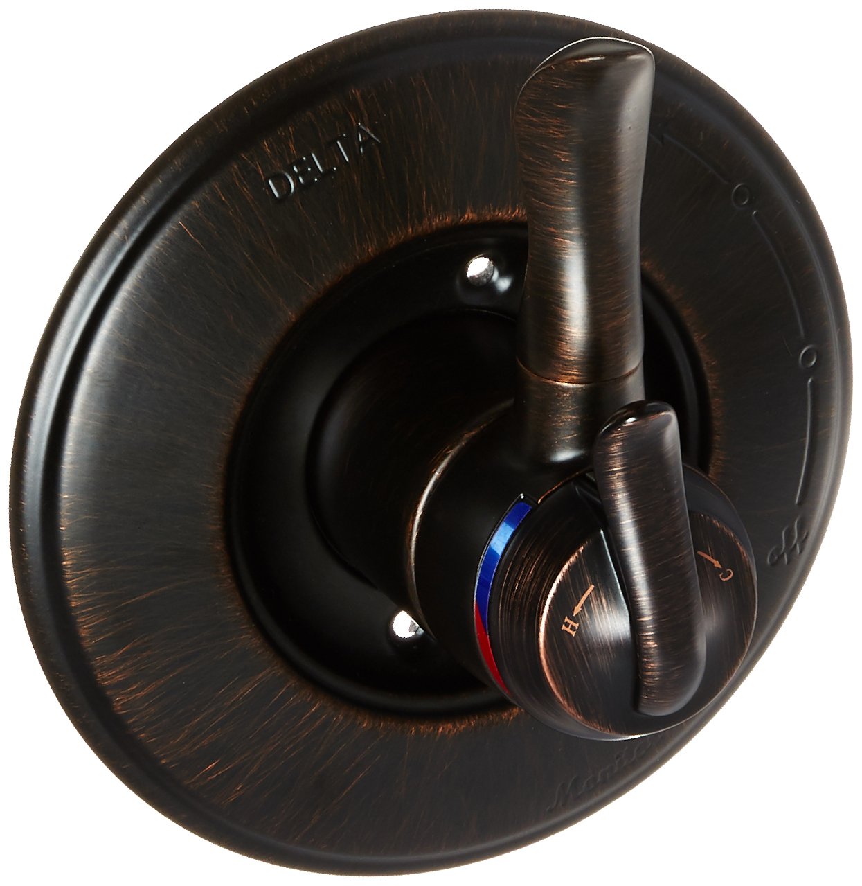 Delta Linden 17 Series Dual-Function Shower Valve Trim Kit - Oil Rubbed Bronze Finish - T17094-RB (Valve Not Included) - Perfect for Bathroom Renovation & Modern Home Upgrade