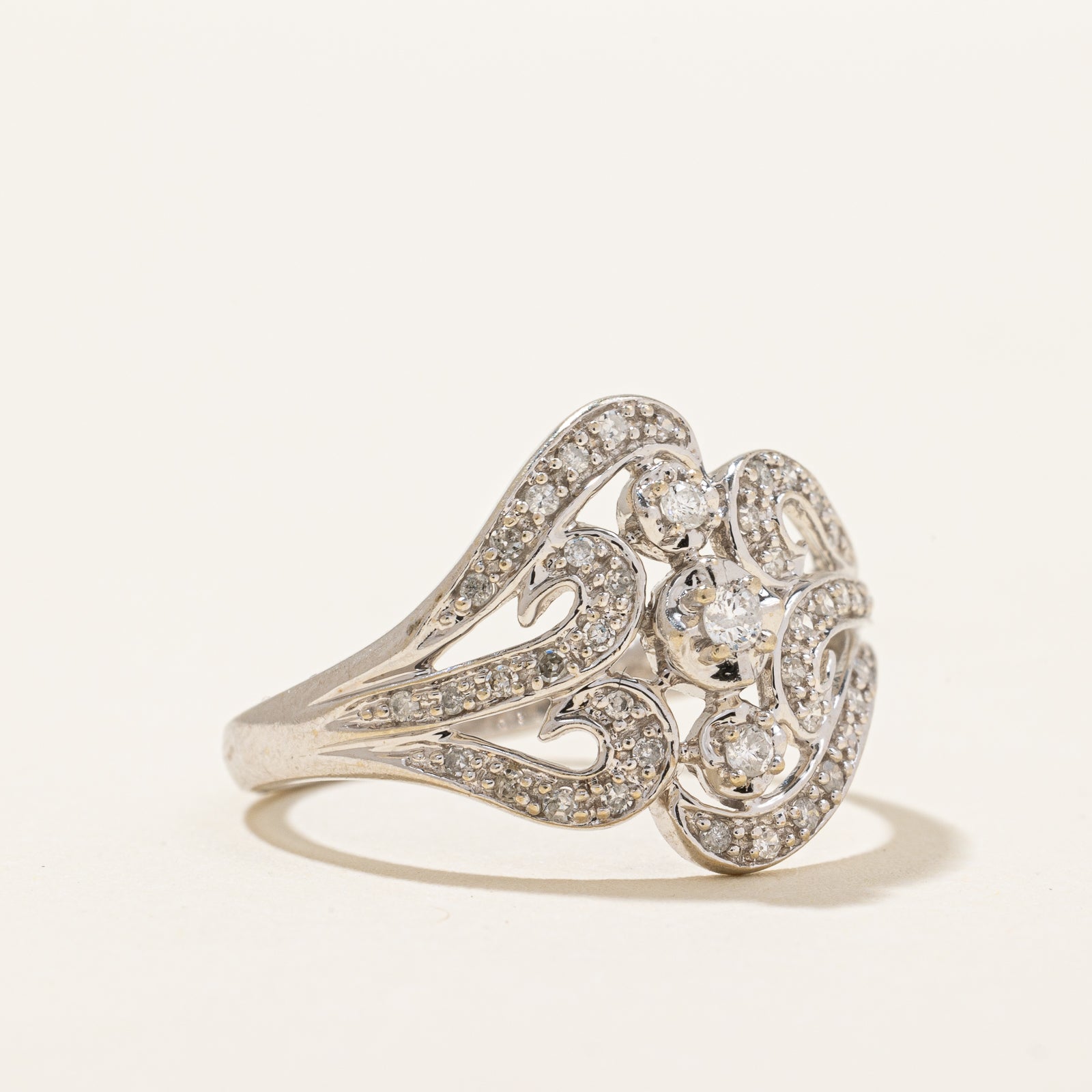 Elegant 0.20ctw Diamond Engagement Ring for Women - Size 6.5 | Perfect for Proposals, Anniversaries & Special Occasions | Dazzling Gift for Her