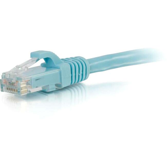 25Ft Cat6A Snagless Unshielded (UTP) Ethernet Network Patch Cable - Aqua Blue | High-Speed Internet & Gaming | Home Office, Server Room, Data Center Use