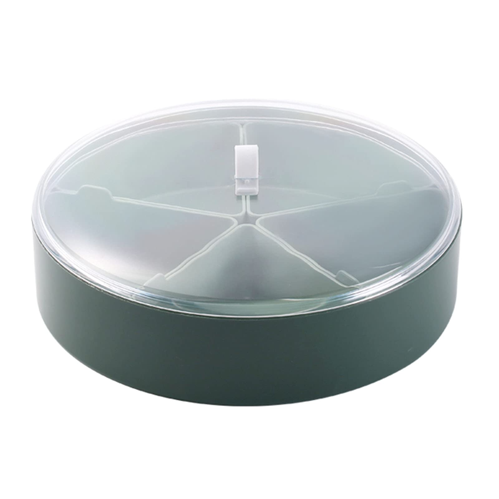 Eervff Airtight Dried Fruit Storage Container with Lid - Premium Nut & Snack Tray for Coffee Table - 267.5CM Luxury Green Candy Box for Living Room - Perfect for Holiday Parties, Family Gatherings & Home Decor