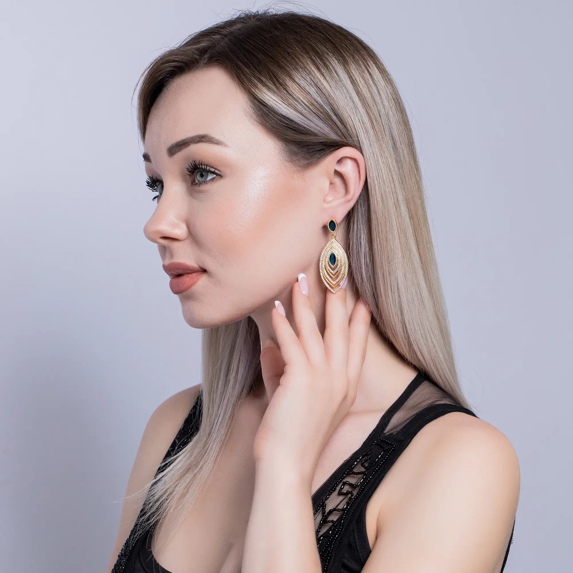 Paris Helix Earrings for Women - Elegant French Inspired Hoop Earrings for Cartilage & Helix Piercing - Perfect for Parties, Weddings & Everyday Wear