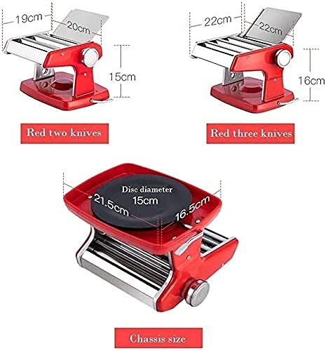 Premium Stainless Steel Pasta Maker Machine - Hand Cranked Noodle Press for Homemade Spaghetti, Fettuccine & More | Multi-Function Kitchen Tool for Italian Cuisine & Family Cooking